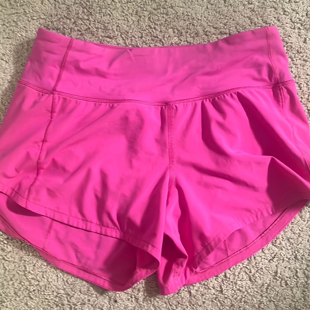 Sonic pink lululemon hotty hot shorts size 4 “4”
